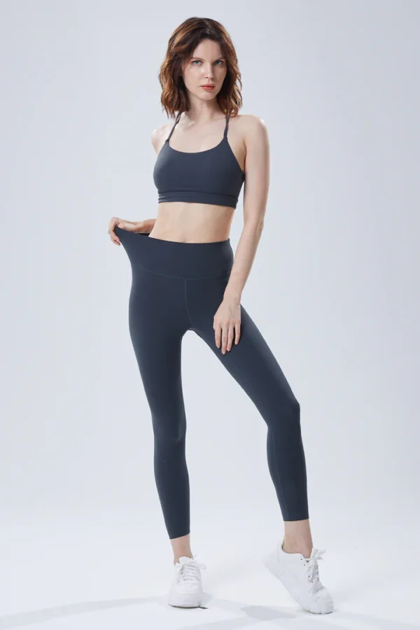 Women Ultra Soft Seamless High-Waist Plain Yoga Leggings - Image 6